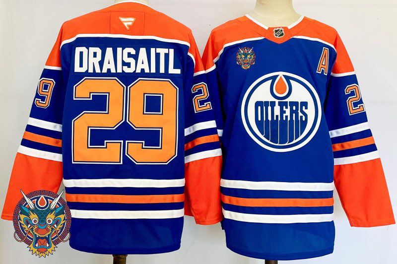 Men Edmonton Oilers #29 Draisaitl Blue Fanatics 2025 NHL Jersey style 8->edmonton oilers->NHL Jersey